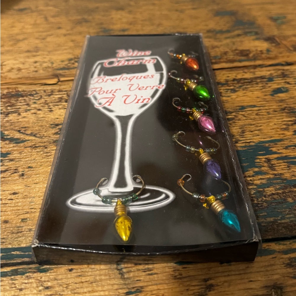 Colorful Wine Glass Charms Set